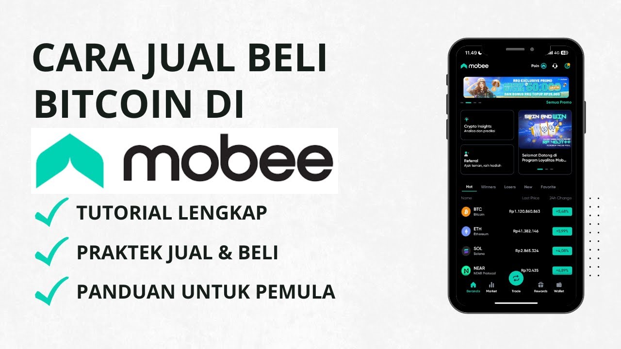 Cara Jual Beli Bitcoin Di Exchanger Crypto Mobee