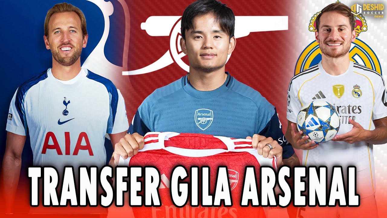 &euro;45 Juta! Takefusa Kubo ke Arsenal - Harry Kane Balik ke Tottenham - Mac Allister ke Real madrid