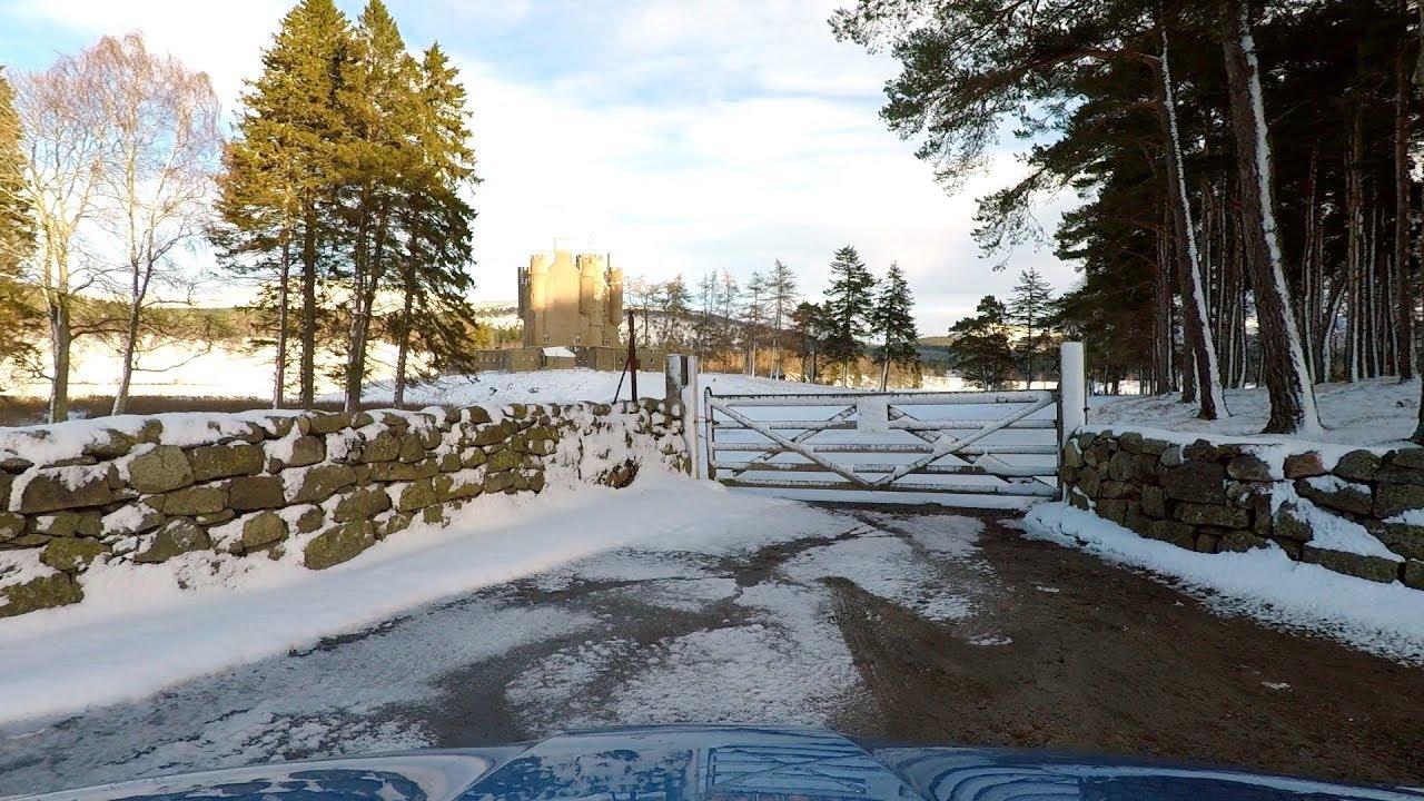 The Snow Roads - The A93 from Braemar to Balmoral along the river Dee in Aberdeenshire, Scotland