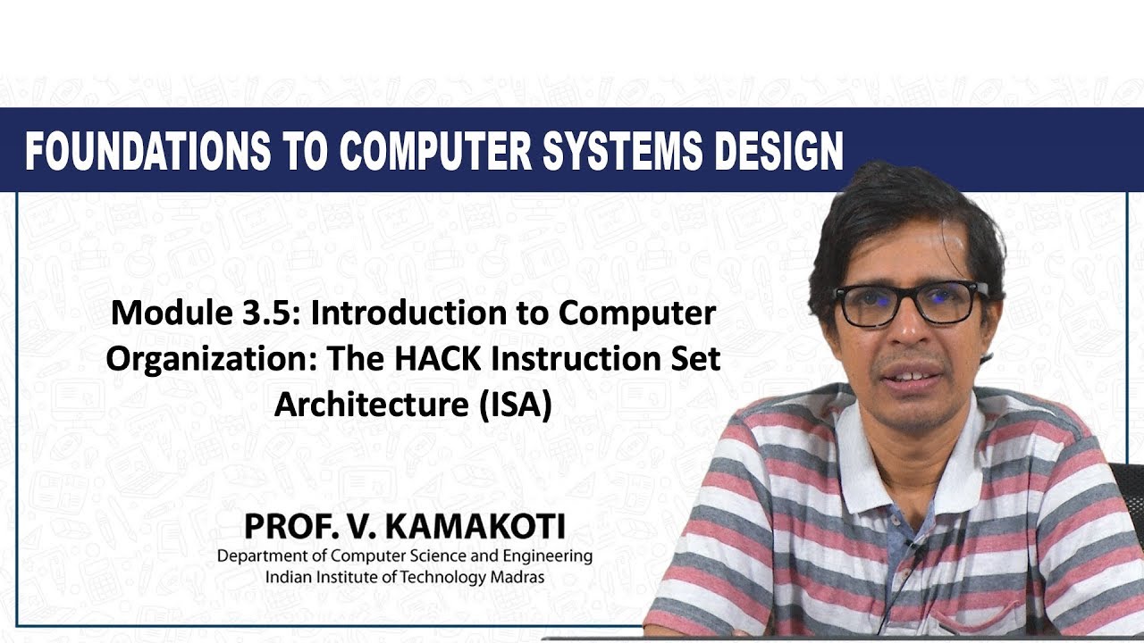 Module 3.5: Introduction to Computer Organization: The HACK Instruction Set Architecture (ISA)