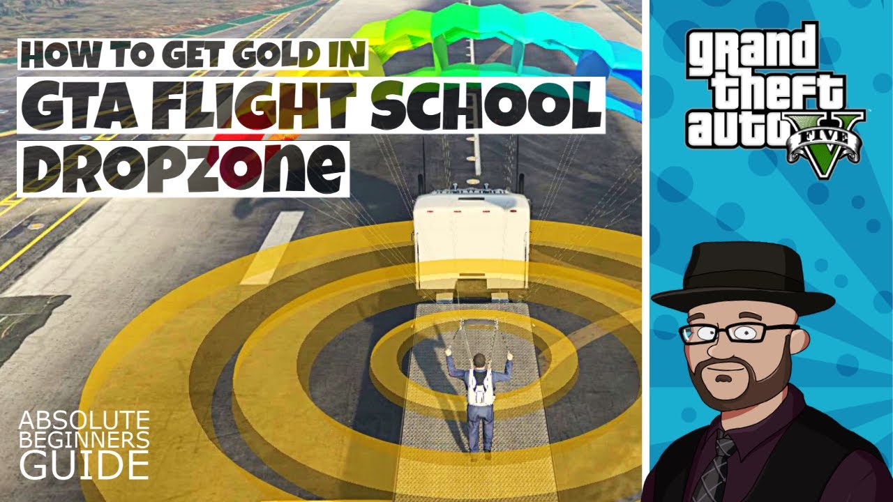 How to get Gold in GTA 5 Dropzone Walkthrough | GTA5 Flight School Dropzone Tutorial