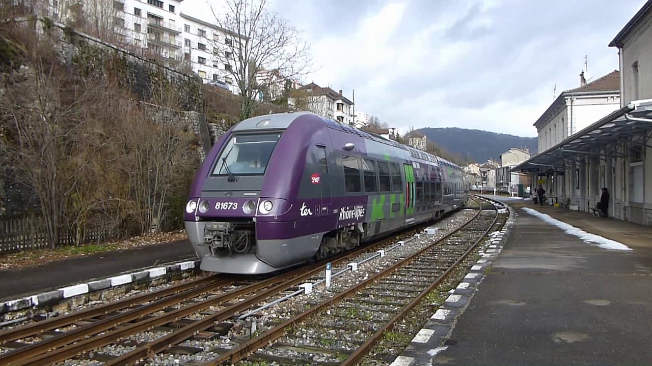 Ligne des Hirondelles SNCF Ligne 878 Oyonnax -  Saint Claude 08/12/2017