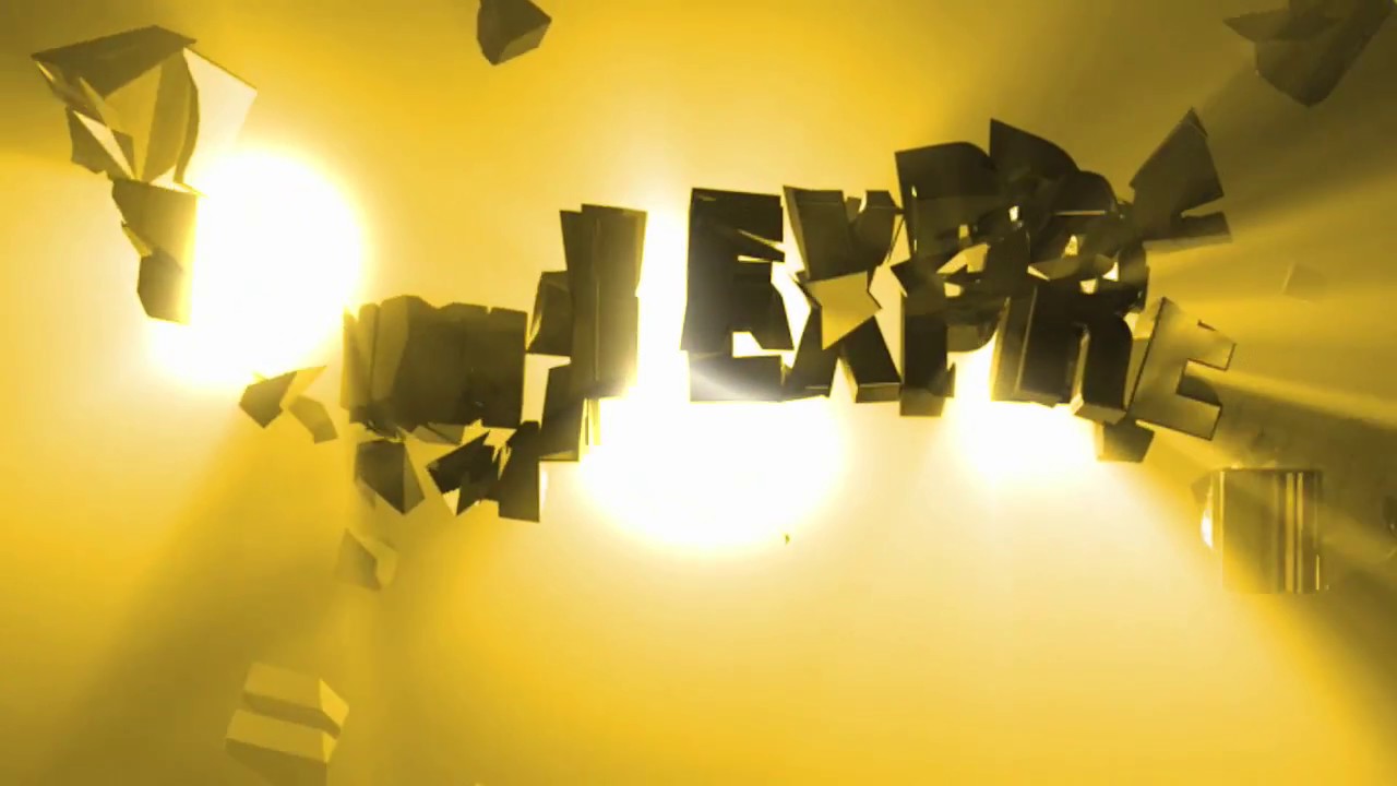3D Shatter Supernova Volumetric Lights Logo Animation