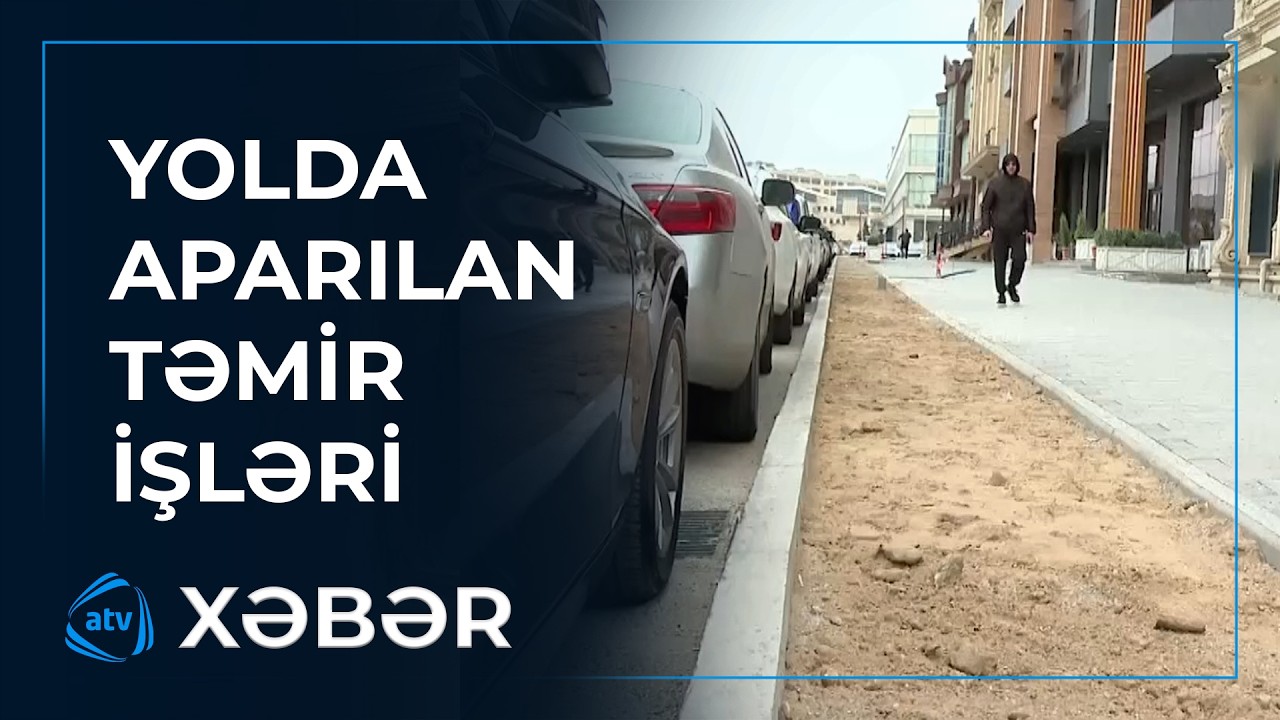 Nərimanov rayonunda yolda aparılan təmir işləri