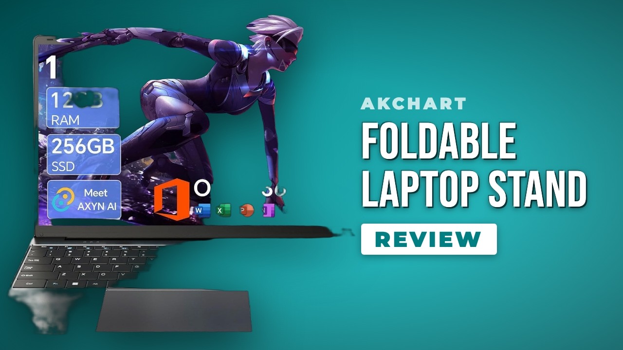 AKCHART Foldable Laptop Stand Review &ndash; Adjustable Typing Angle