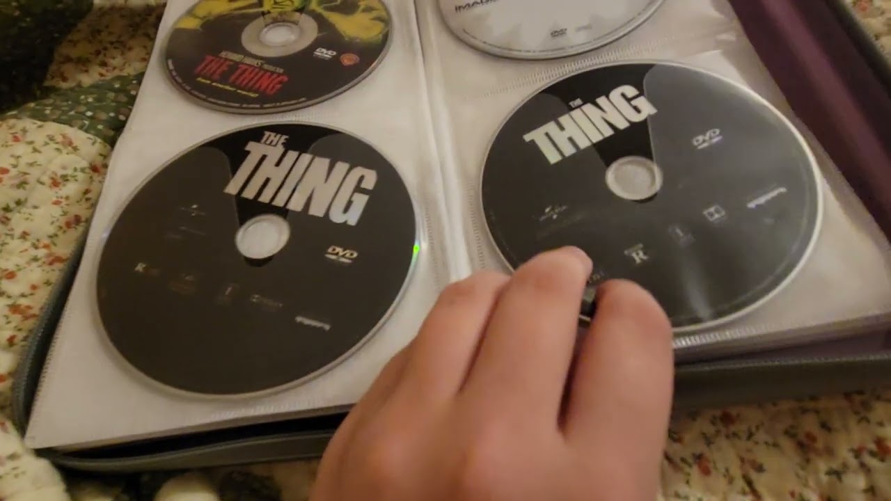 Horror DVD collection ASMR
