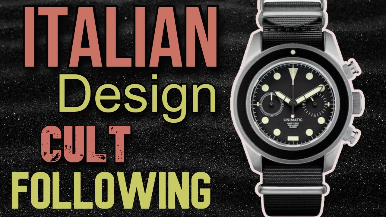 UNIMATIC UC3 Chronograph Unimatic Modello Tre Classic - Made In Italy Industrial Designed Tool Watch