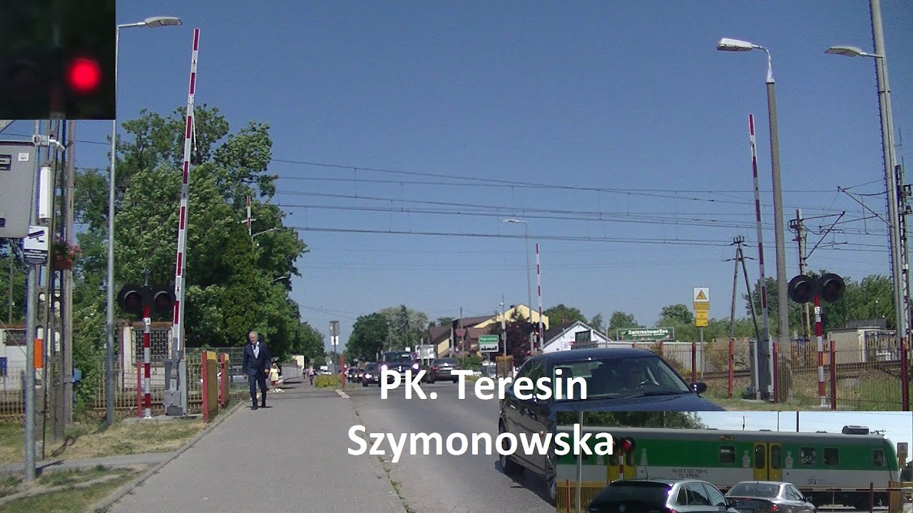 Prezentacja Przejazdu Kolejowego Ul. Szymonowska Teresin. Czerwiec 2023