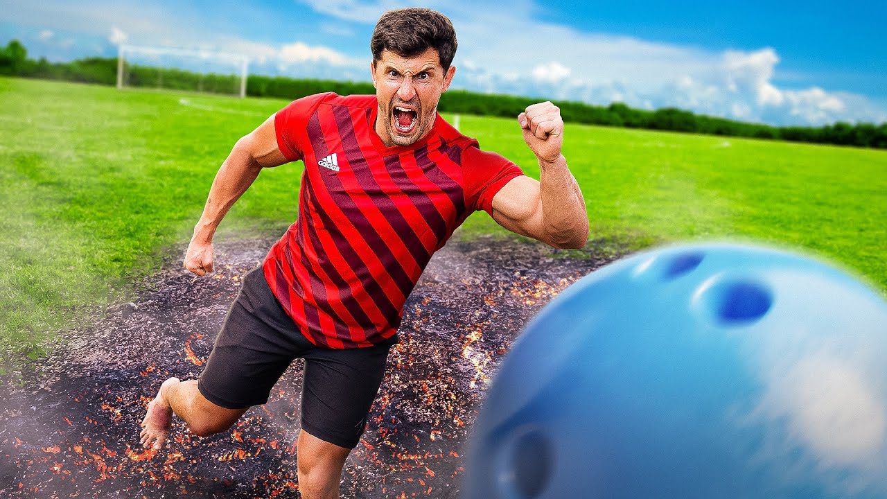 Playing Bowling Ball Soccer On The Worlds Hottest Coals!