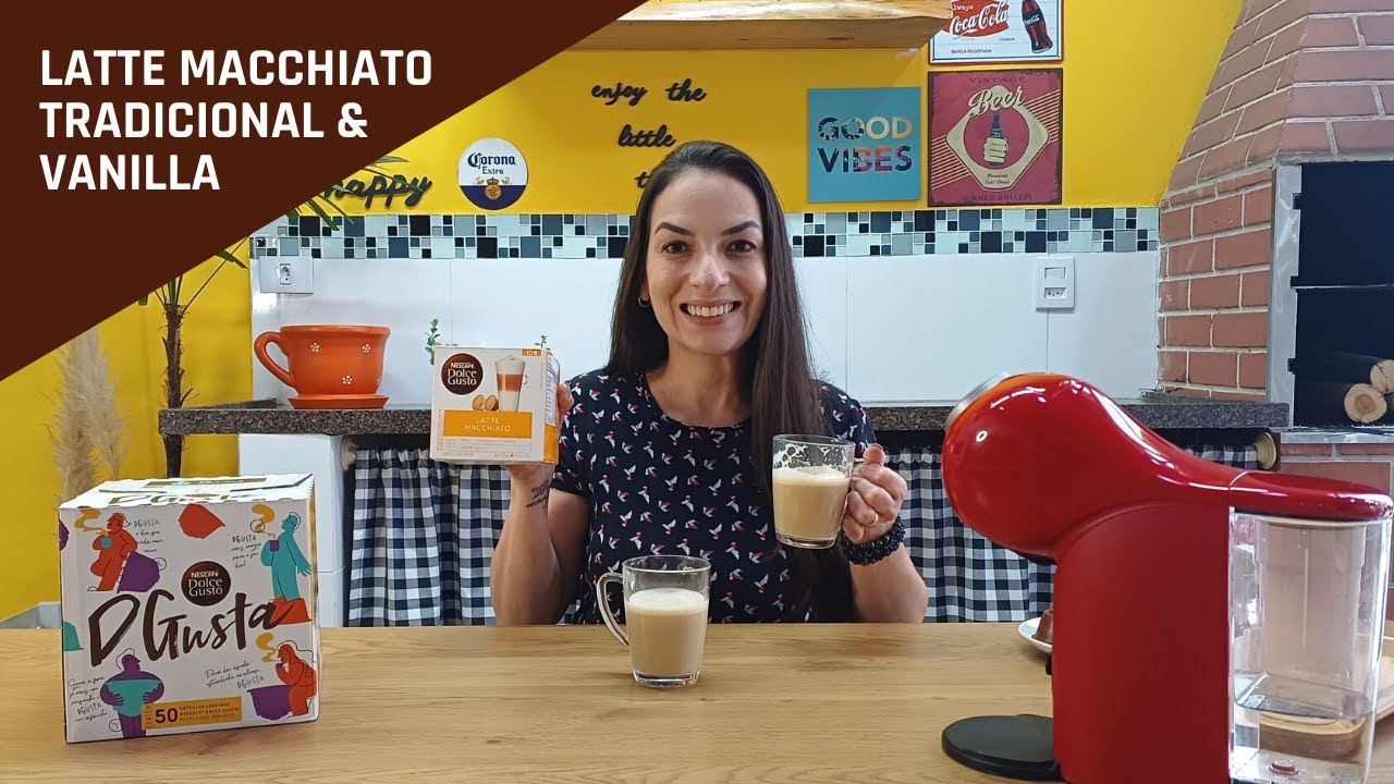 CÁPSULA LATTE MACCHIATO TRADICIONAL E VANILLA - DOLCE GUSTO