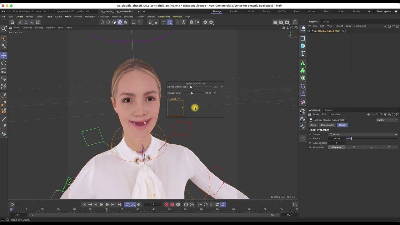 Easy person animation in Cinema 4D