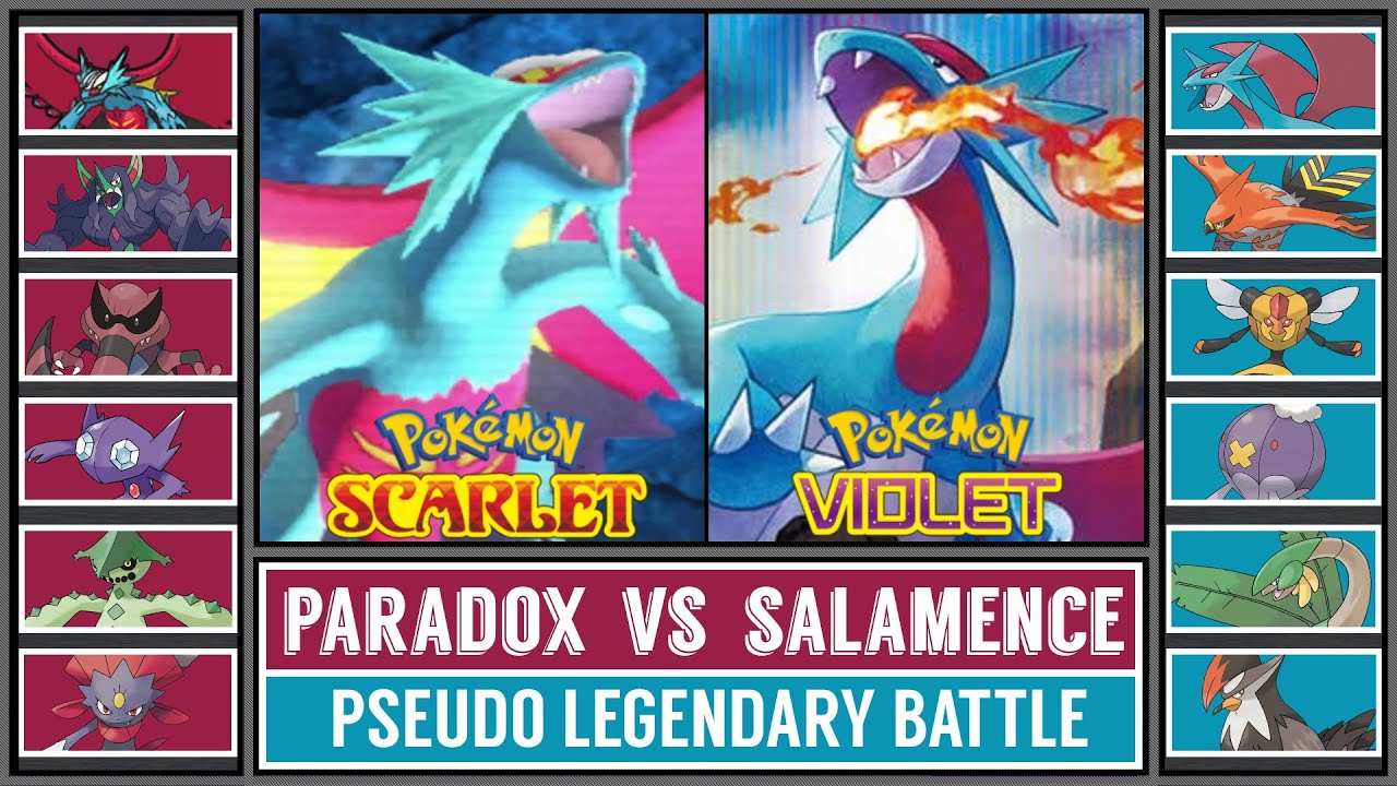 PARADOX SALAMENCE vs SALAMENCE | Paradox Pokémon Battle [Pokémon Scarlet & Violet]