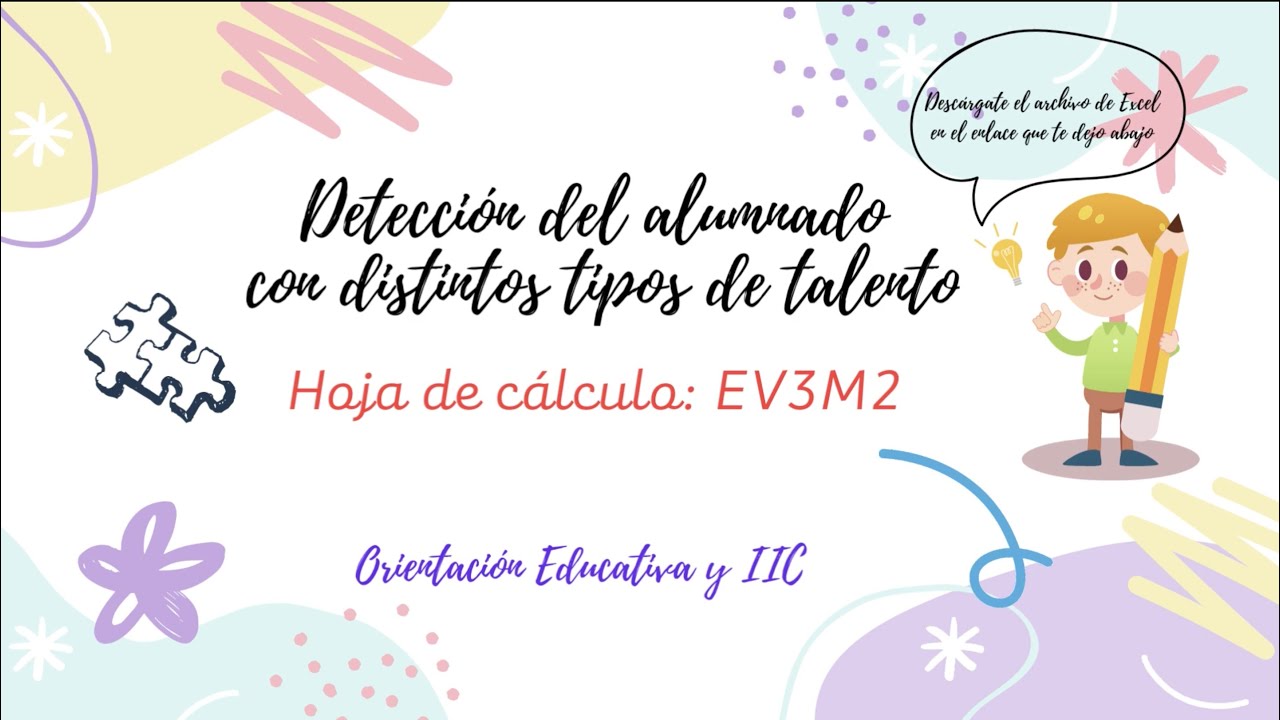 ALTAS CAPACIDADES. DETECCIÓN CON LA HOJA EXCEL EV3M2