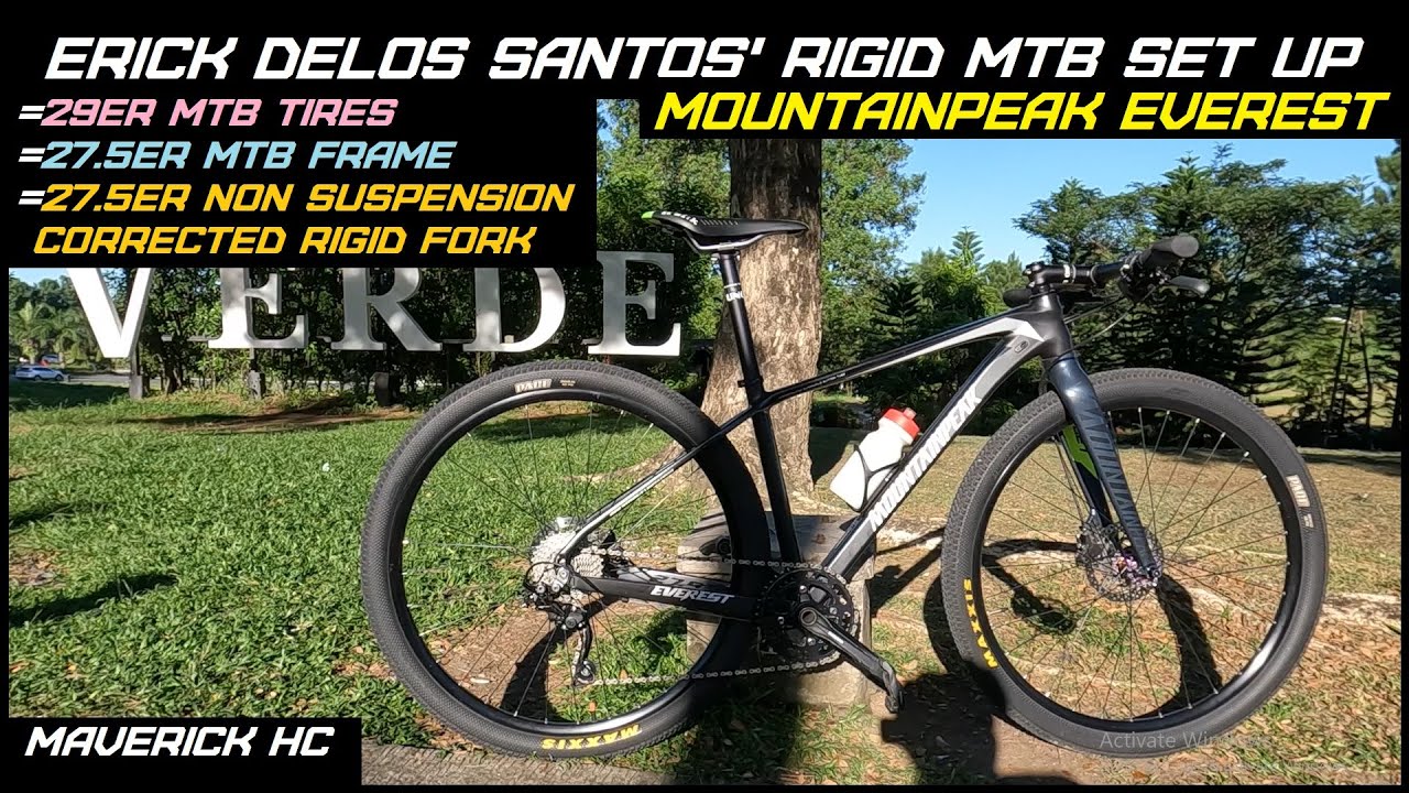 29ER x 2.10 Tires sa 27.5ER na Rigid Fork & 27.5ER MOUNTAINPEAK EVEREST Frame ni Erick Delos Santos