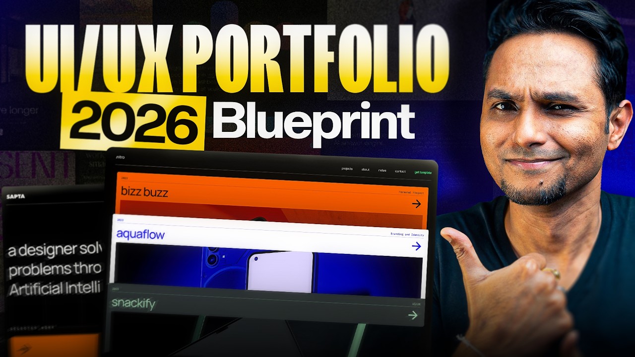 How I&rsquo;d Build A JOB-READY UI/UX Portfolio In 2026 | Full Interactive Tutorial