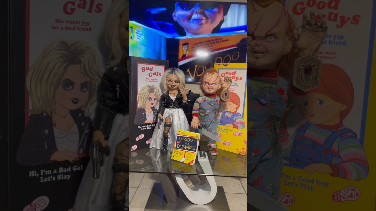 Neca Life Size Replica 1:1 Chucky And Tiffany Dolls (Bride Of Chucky) #Horror #Neca
