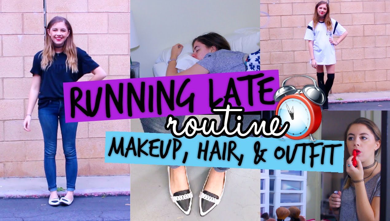Running Late for School Routine: Outfit, Makeup, & Hair Ideas!