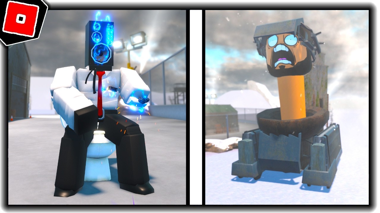 NEW UPDATE with SKULL TOILET and LARGE SPEAKERMAN in TOILET EMERGE ROLEPLAY - Roblox