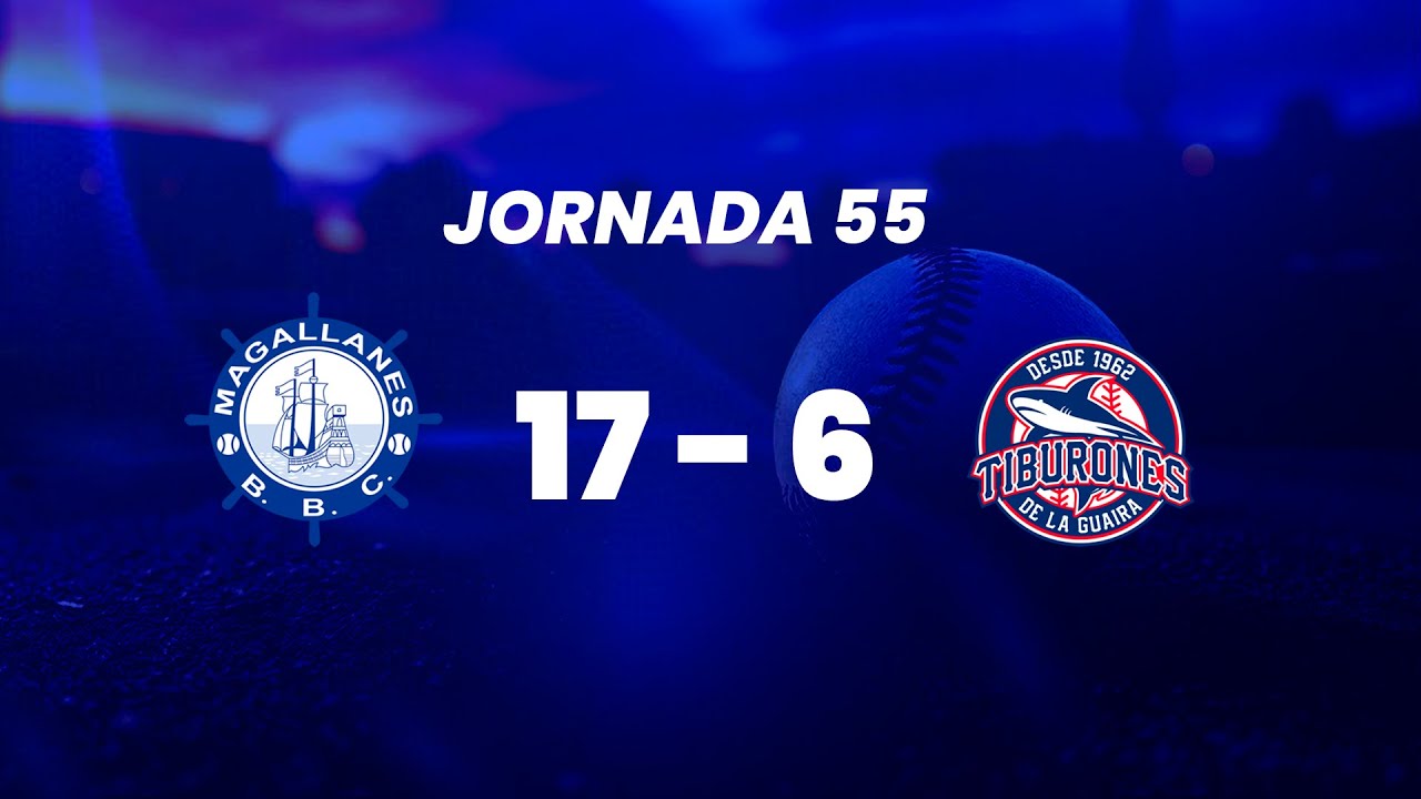 JORNADA 55 RESUMEN - Navegantes del Magallanes 17 - Tiburones de la Guaira 6 -26-12-25
