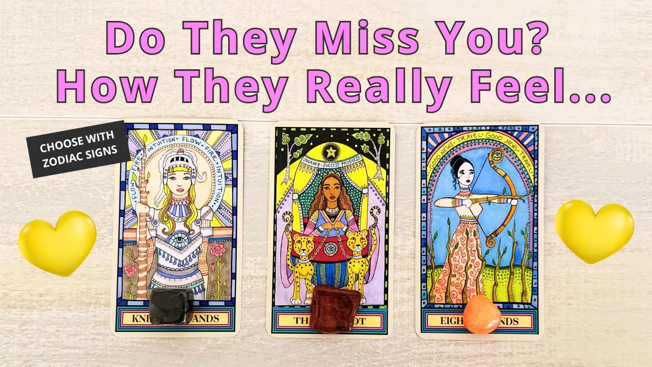 🌶DO THEY MISS YOU? PICK A CARD 💘 LOVE TAROT READING 🌺 TWIN FLAMES 🌈 SOULMATES