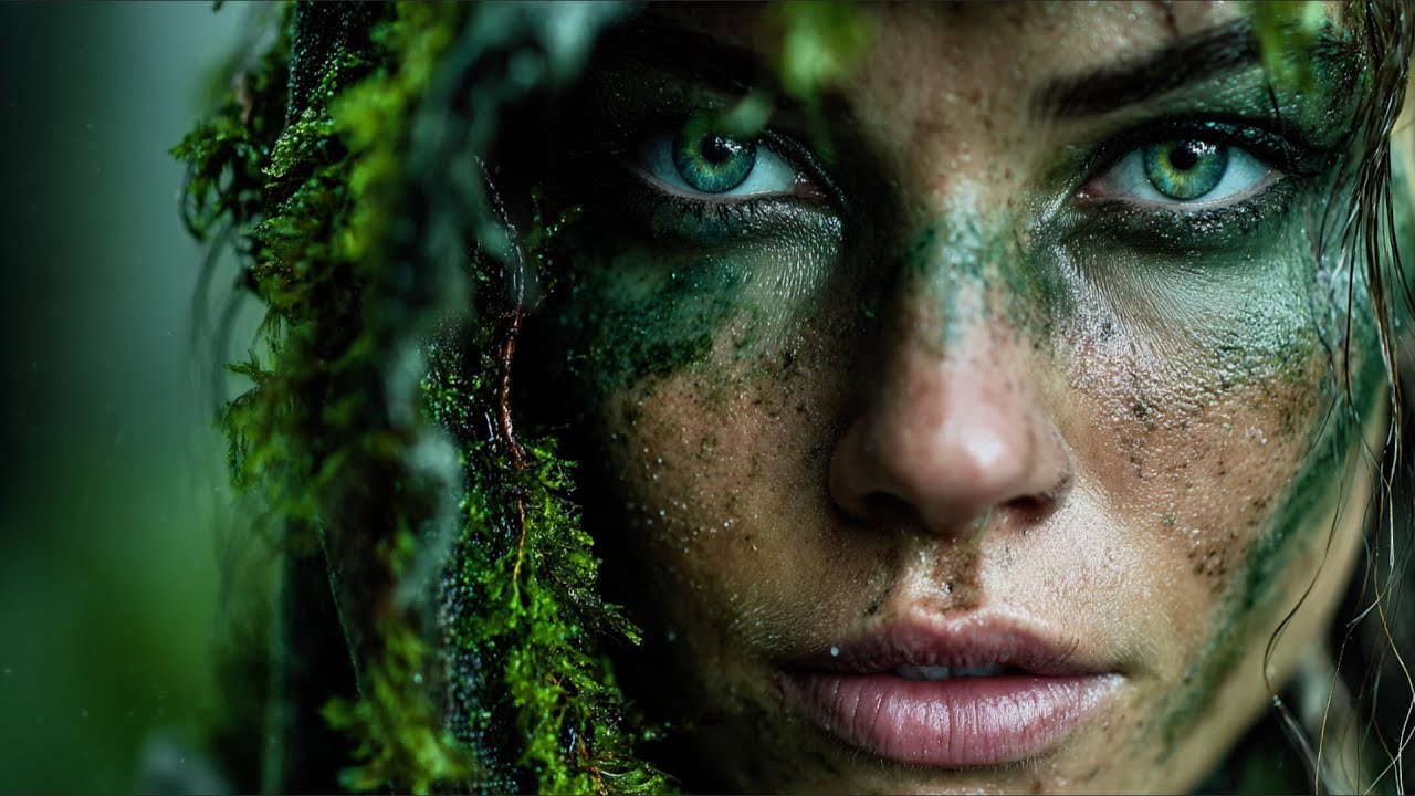 🌿 Там, где лес держит её — тишина становится силой