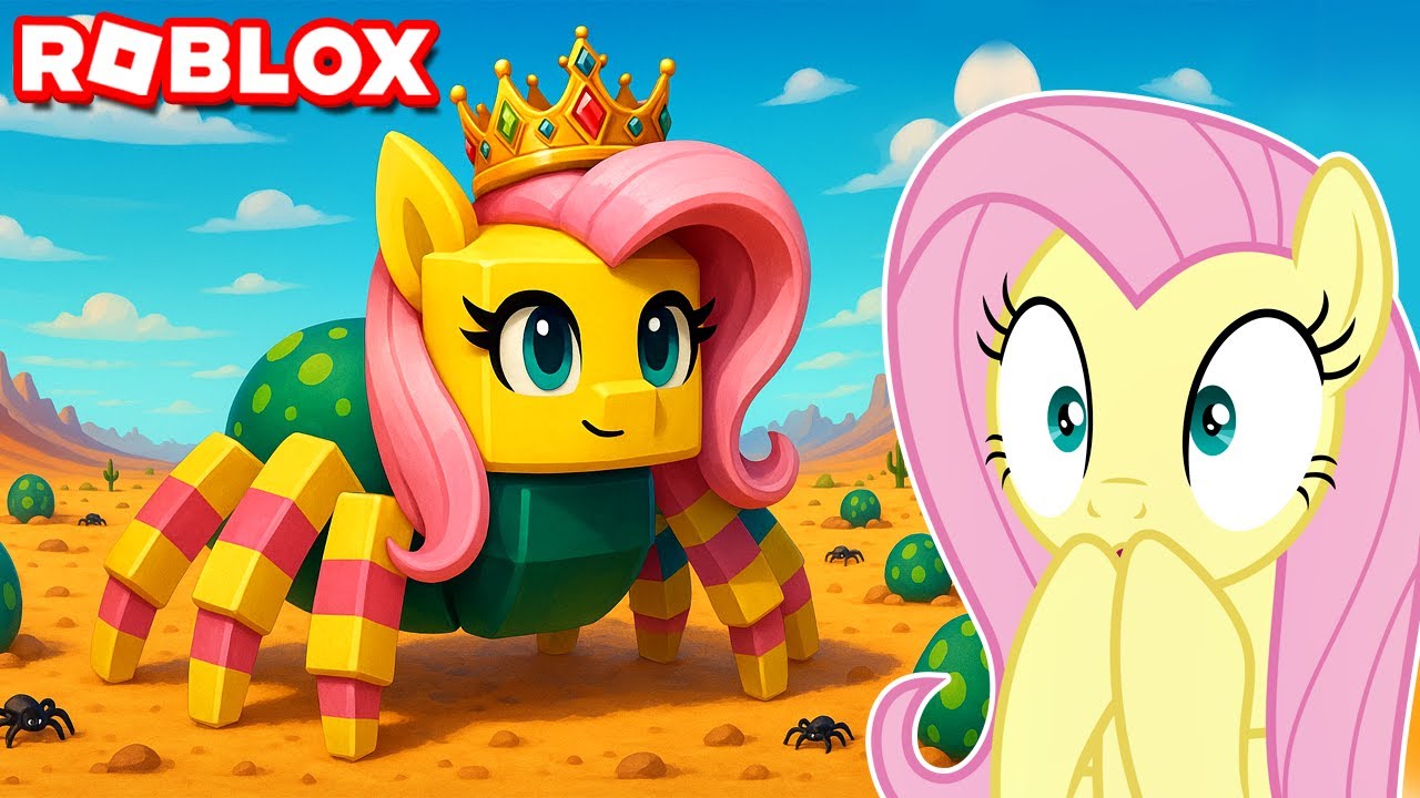FLUTTERSHY VIROU UMA ARANHA RAINHA no ROBLOX 