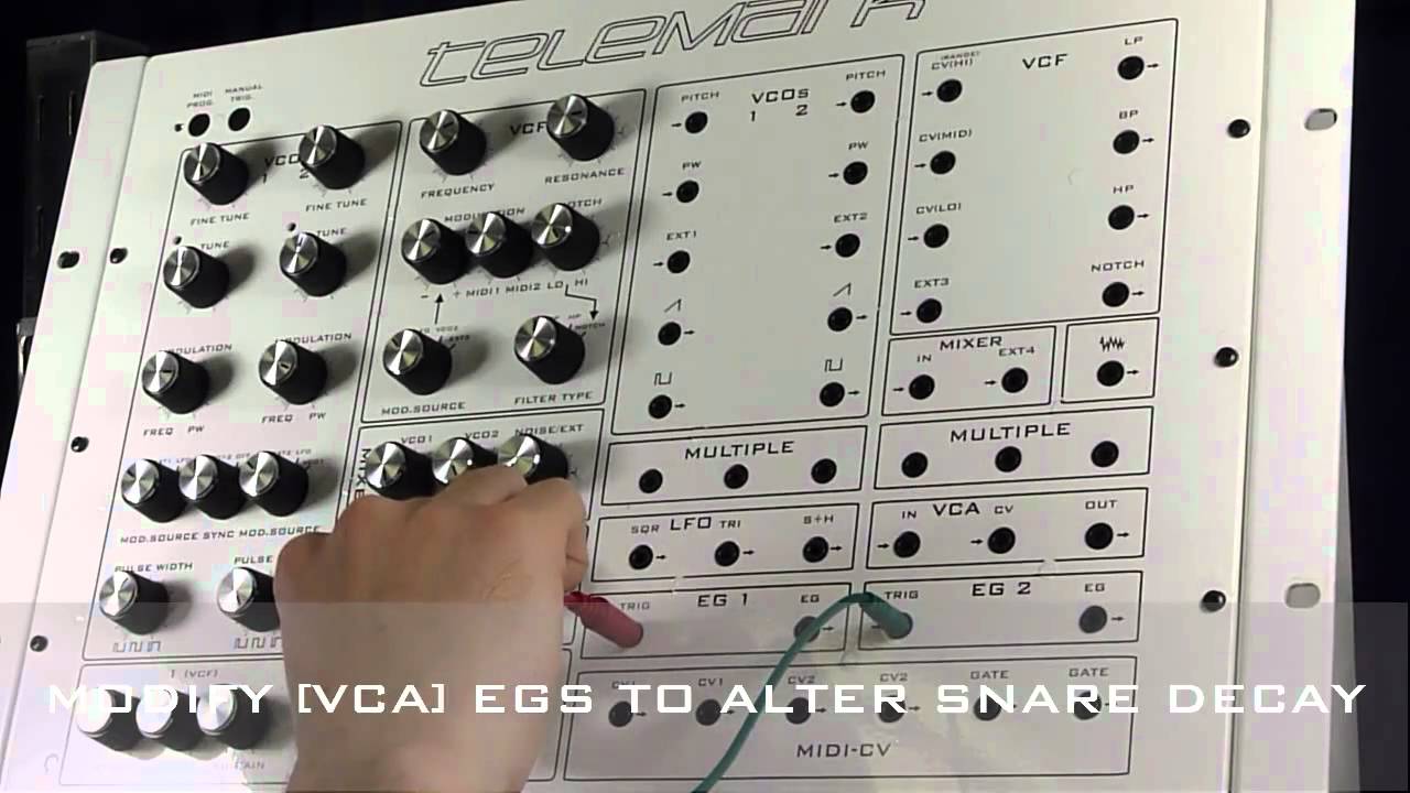 Analogue Solutions Telemark #04 - Creating Drum Sounds on the Telemark Synthesizer