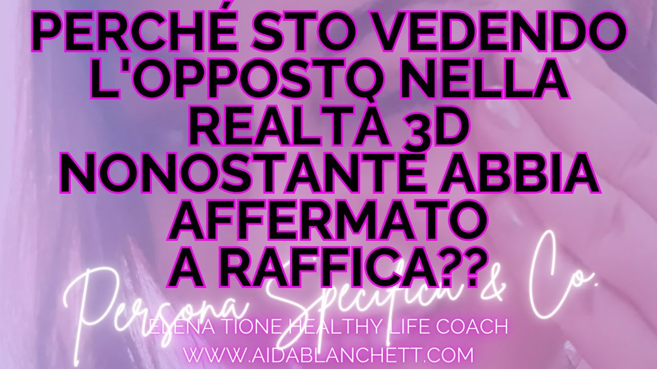 ❤️ Ecco perch&eacute; stai sperimentando l'opposto 3D nonostante tu abbia affermato!