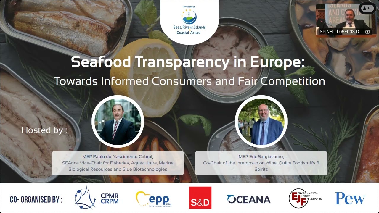 Seafood transparency European Parliament event   December 2025
