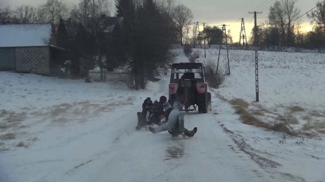 Kulig 2017-Zimowe szaleństwo- Ostra jazda- Małopolska- Gopro hero- Zetor 5340