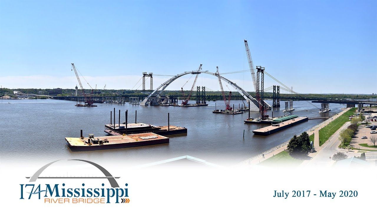 I-74 Bridge 4K Construction Time-Lapse