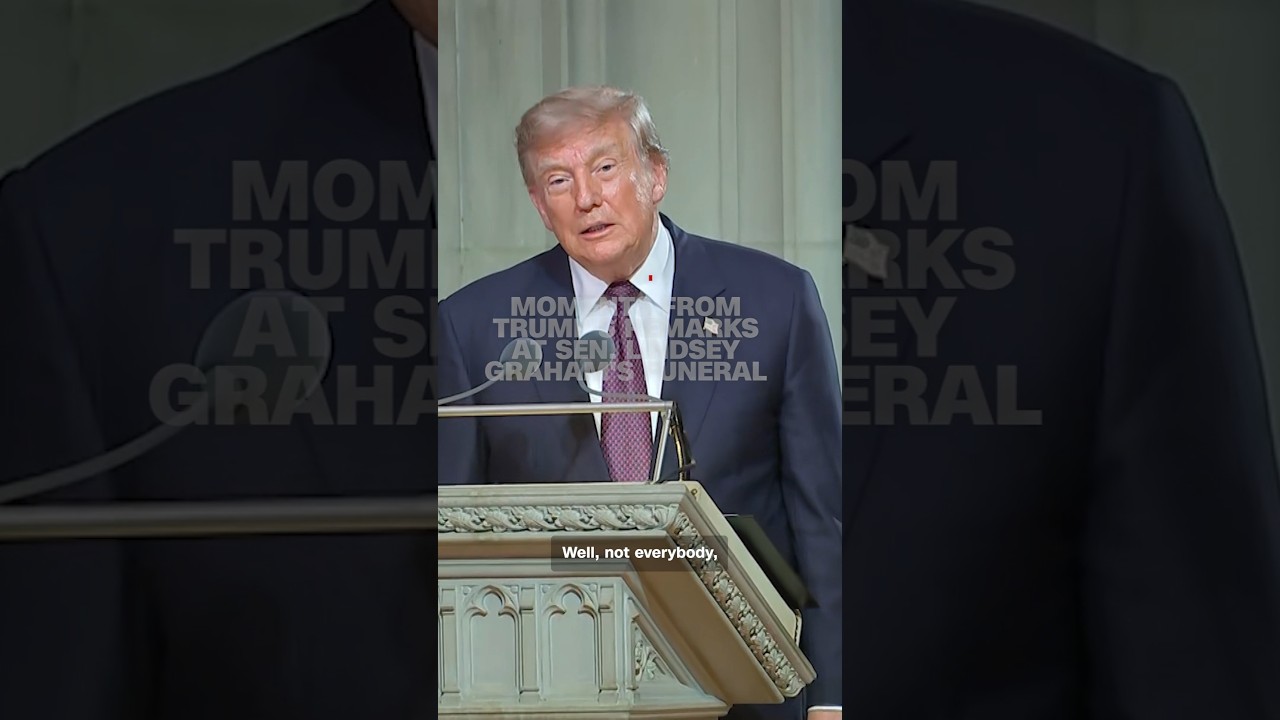 Moments from Trump&rsquo;s remarks at Sen. Lindsey Graham&rsquo;s funeral
