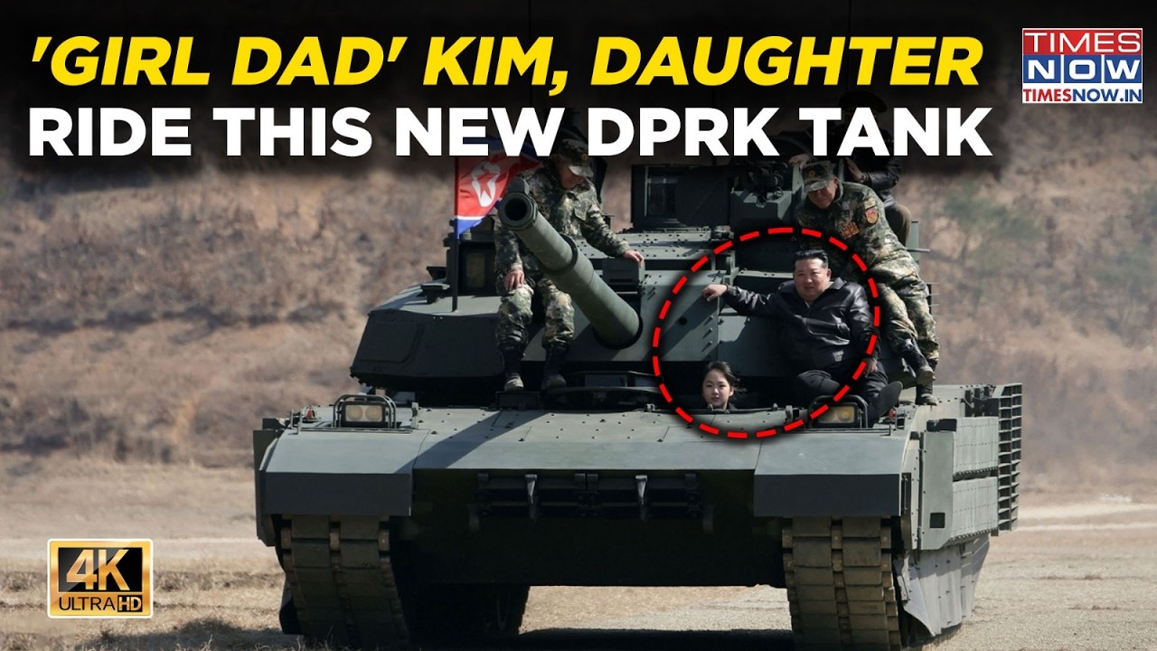 Kim, Daughter On Tanks: 1st Video Of North Korea's 'Girl Dad' Dictator's Flex| Watch 4K| World News