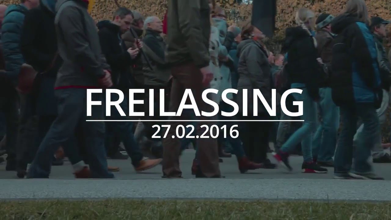 Lebende Grenze in Freilassing am 27 02 16 &ndash; EinProzent