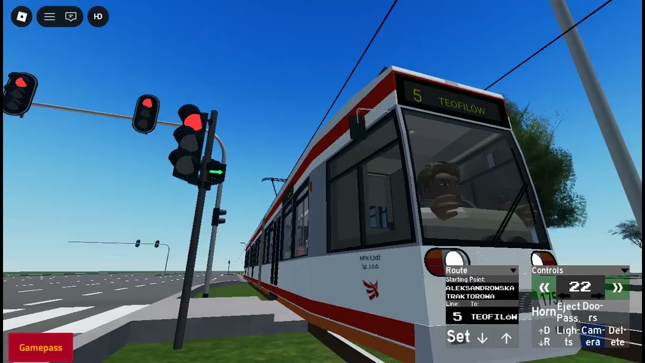 JECHAŁEM TRAMWAJEM LINIA 5 ALEKSANDROWSKA TRAKTOROWA TEOFILÓW 1751 NEW PROJEKT MPK ŁÓDZ
