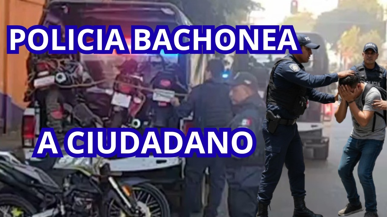 POLICIA BACHONEA a MOTOCICLITA y le QUITA su MOTO