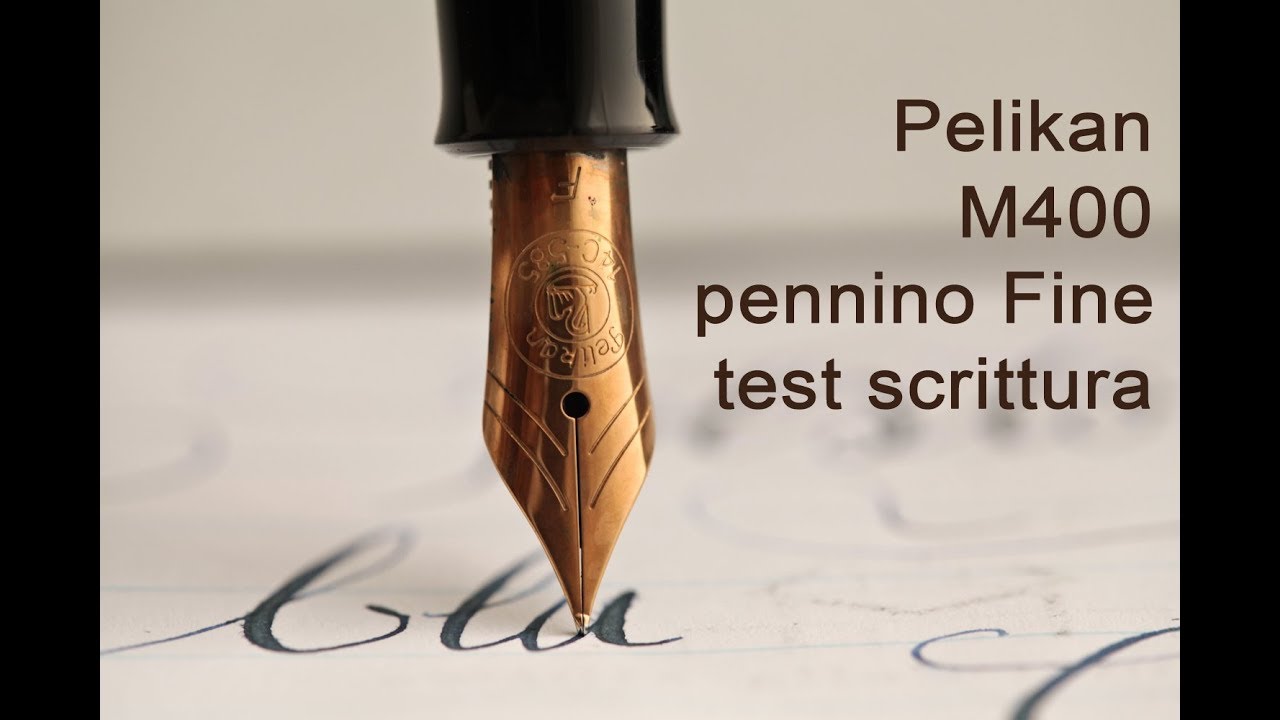 Pelikan M400 stilografica test scrittura - vintage fountain pen F nib