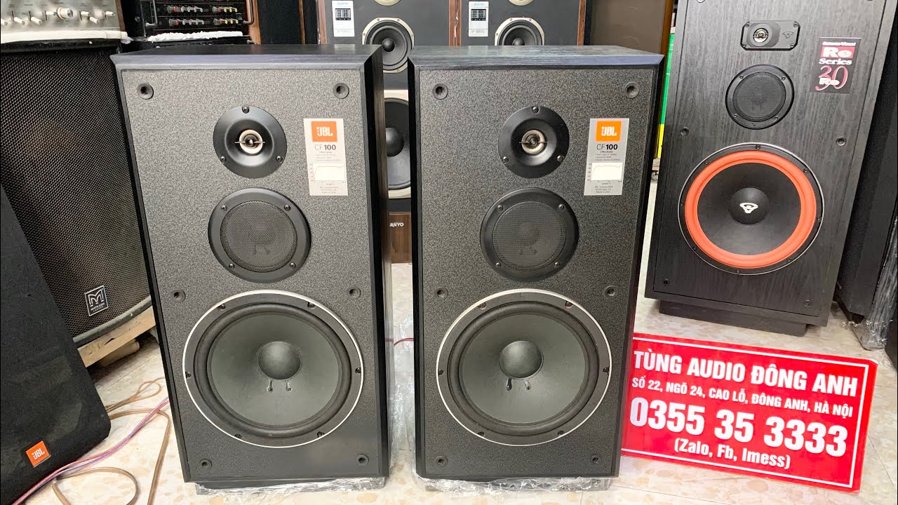 Loa JBL CF100 zin đẹp,chất âm hay vượt xa tầm mong đợi,bass đánh quá là hay và uy lực,Lh 0355353333