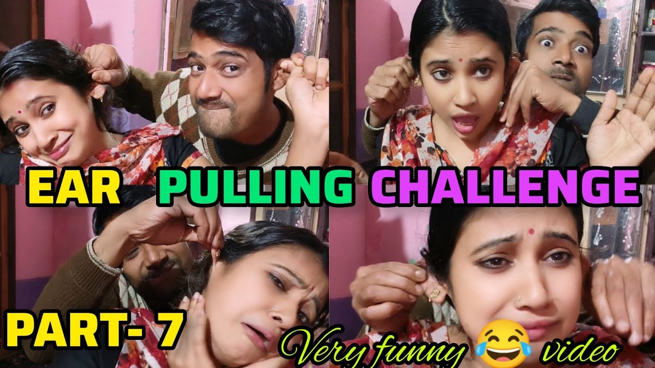 EAR PULLING CHALLENGE/EAR PULLING FUNNY VIDEO/FUNNY VIDEO/কান মলা হাসির ভিডিও/EAR PULLING ON HUSBAND