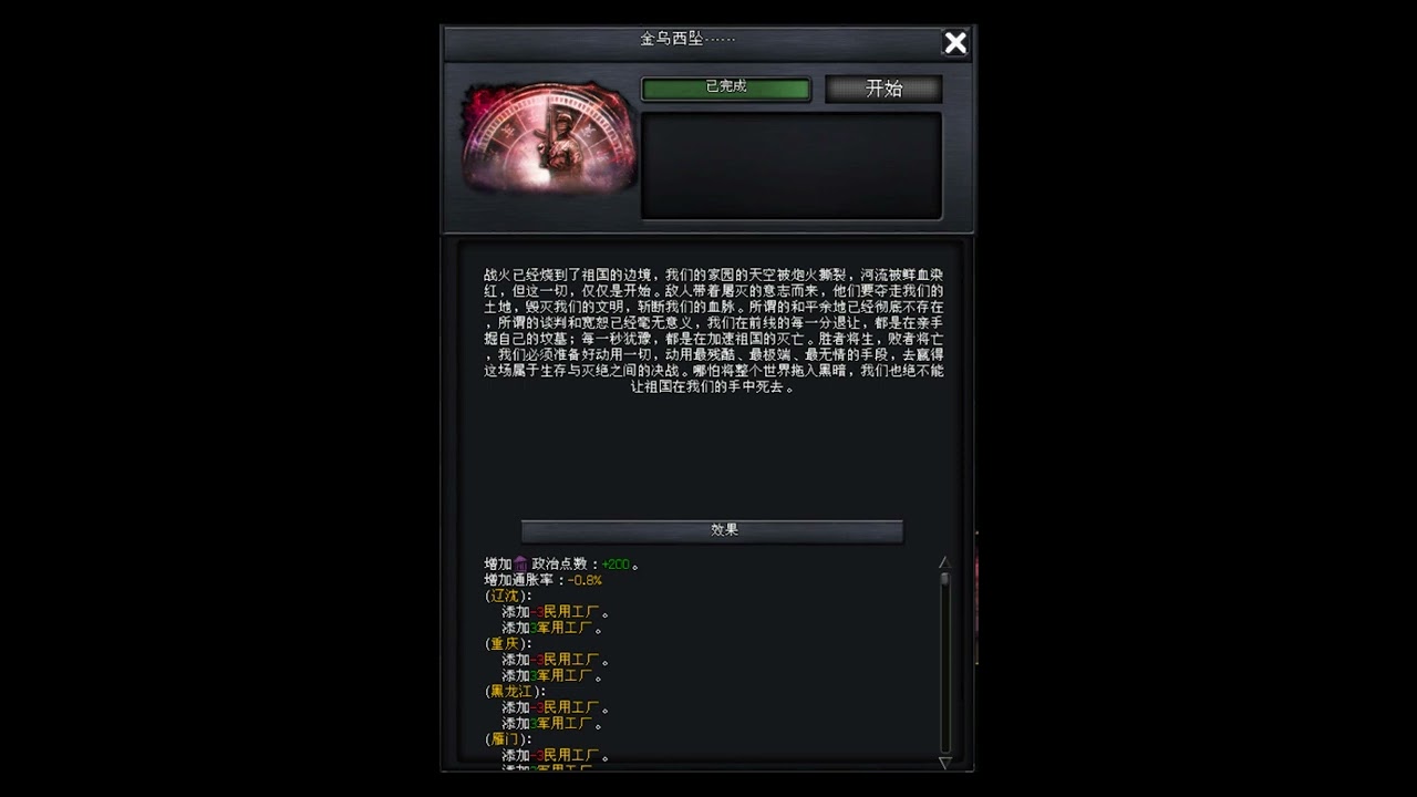 【烈焰升腾/TFR】中华人民共和国复仇派大亚洲战争国策一览