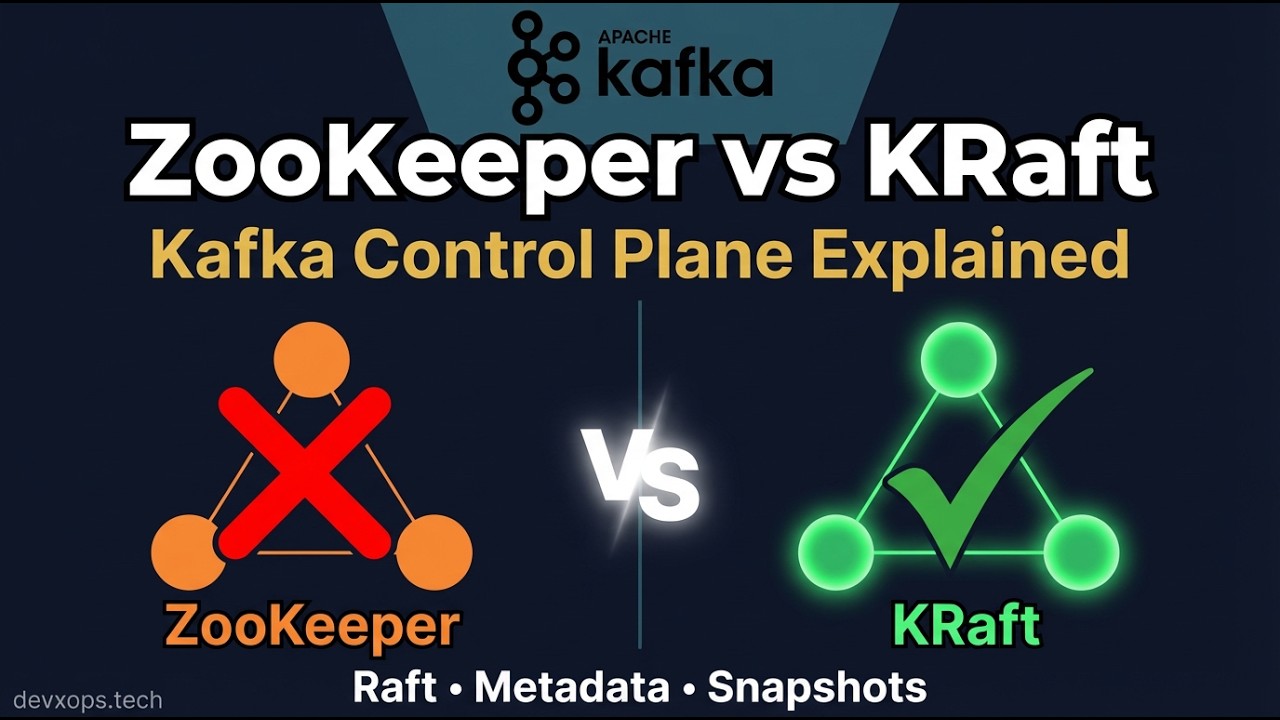 Kafka Control Plane Explained: ZooKeeper vs KRaft | Raft Consensus, Metadata & Snapshots