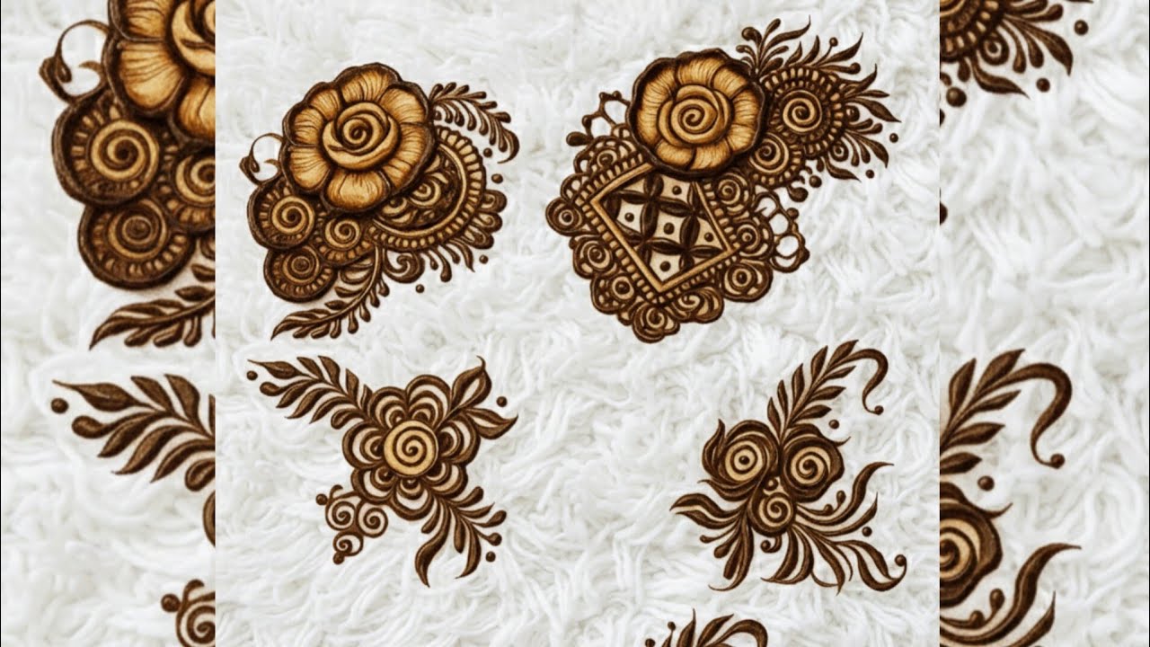 Henna classes Day-8|different floral bunches|Roses|Gulf roses|#viral #trending #henna #Rang-e-henna