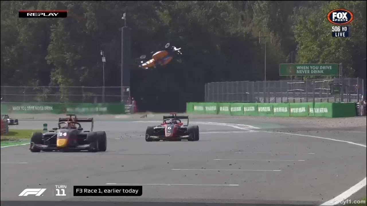 F3 Monza 2019 - Alexander Peroni Huge Crash (Full-Speed Replay)