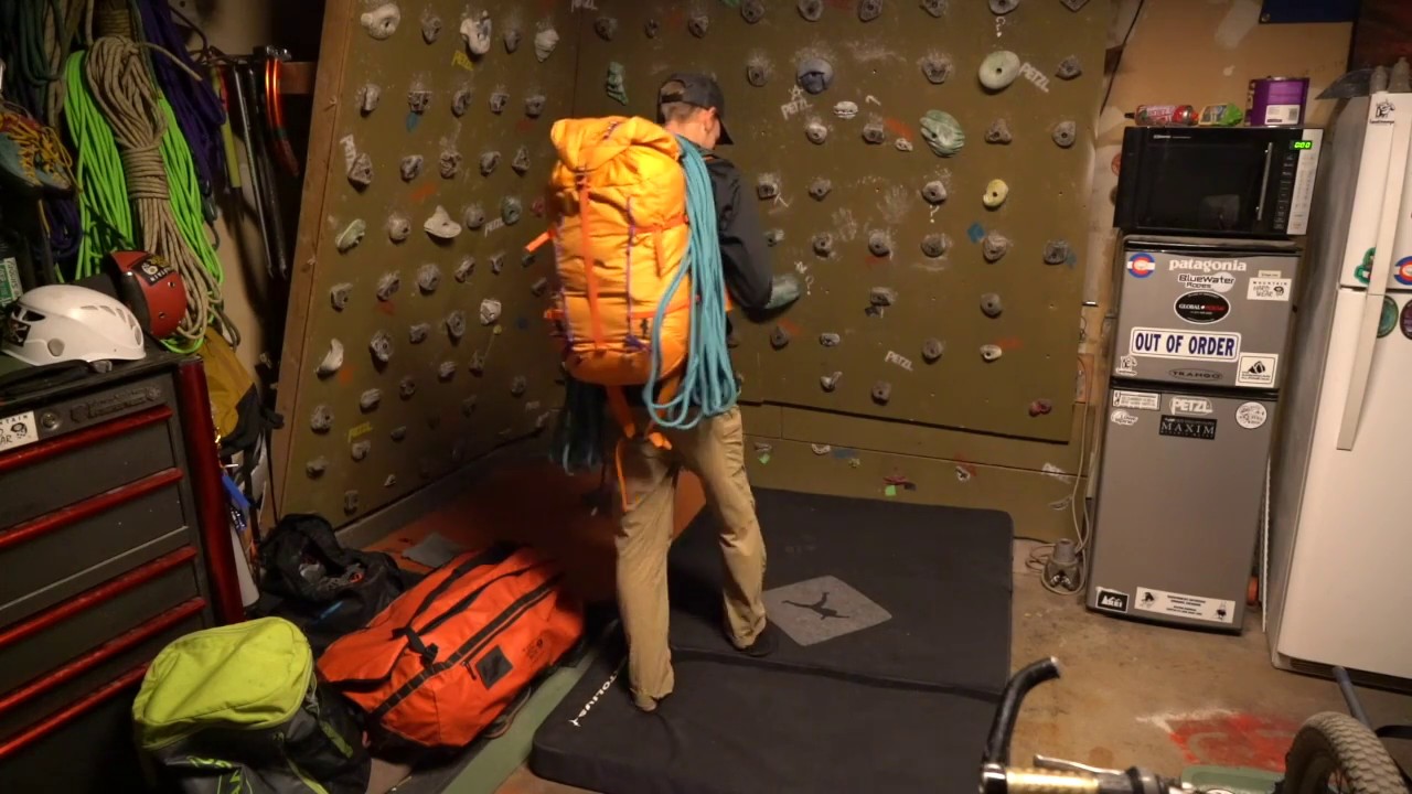 Packing for an overnight climbing trip