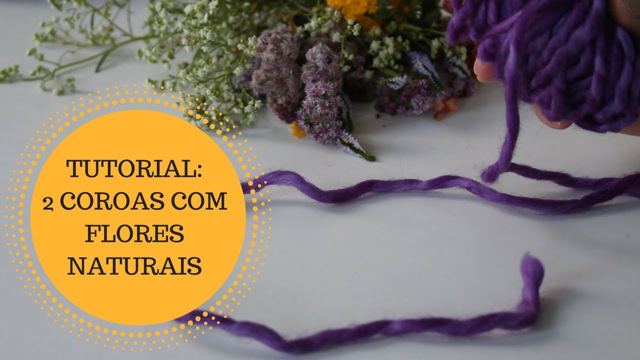 Tutorial: 2 Coroas de flores naturais