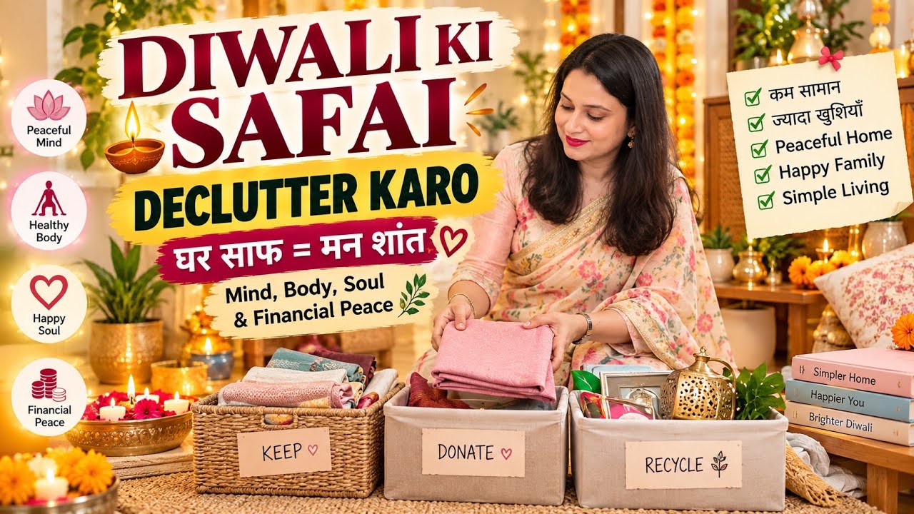 Minimalist Indian Home for Diwali: Mind, Body, Soul & Financial Peace | HOME TWEAK