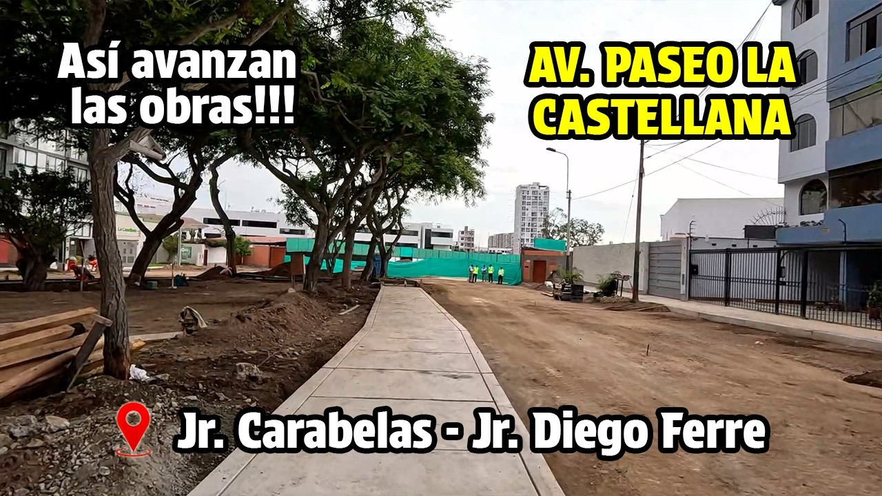 Así están las OBRAS DE LA AV PASEO LA CASTELLANA EN SURCO 🚧🚶‍♂️ Obras DE AMPLIACION ⚒ Marzo 2026
