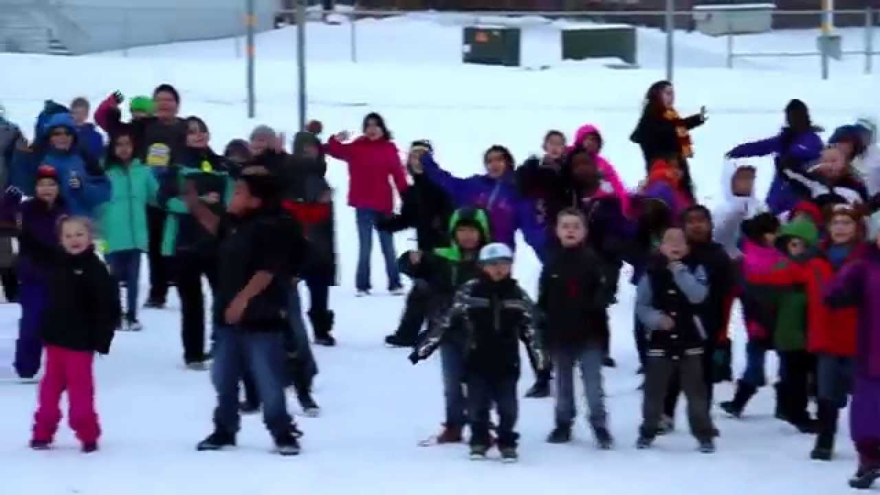 Chinook Flash Mob, Anchorage Alaska.  Celebration!