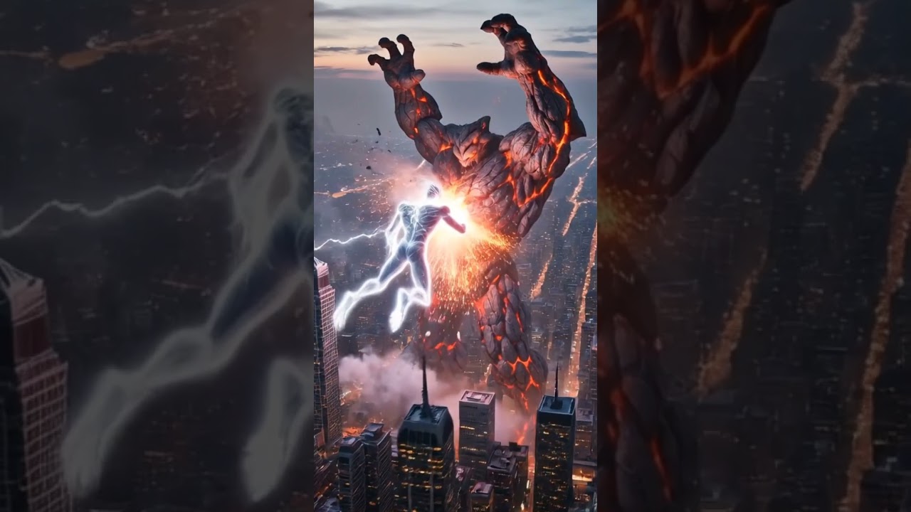 Giant Monster Fight in the City 🏙️🔥 | Epic 4K Battle Scene