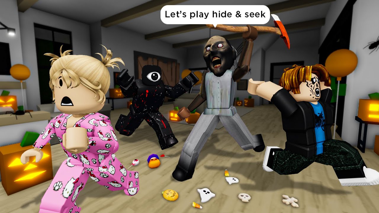 HALLOWEEN AT GREAT GRANNY'S IN OHIO 🎃 Roblox Brookhaven 🏡 RP - Funny Moments